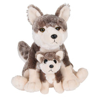 12" And 6" Birth Of Life Wolf Plush
