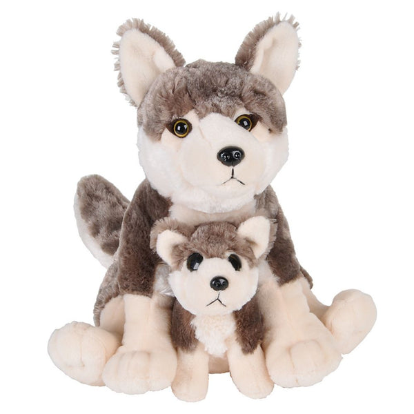 12" And 6" Birth Of Life Wolf Plush