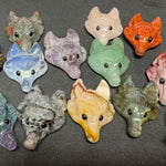 Fox Head Gemstone Pendant