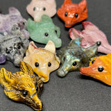 Fox Head Gemstone Pendant