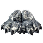 Deluxe Fuzzy Wolf Slippers