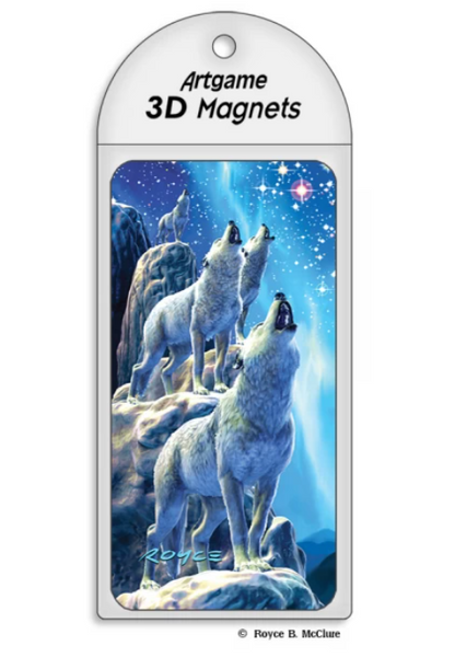3D Wolf Park Magnet: Wolf Song