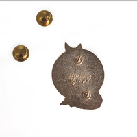 Red Fox & Sun Enamel Pin