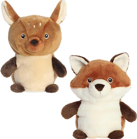 Reversible Fox and Fawn Plush