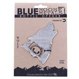 Steel Wolf Magnetic Bottle Opener