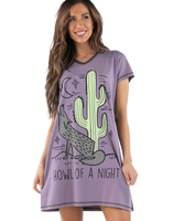 Purple Howl of a Night Nightshirt