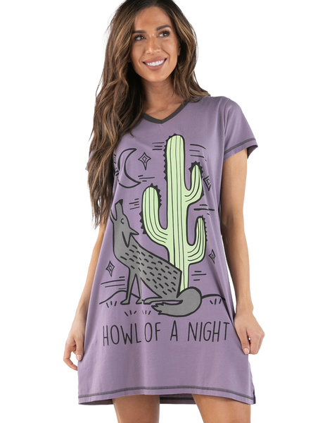 Purple Howl of a Night Nightshirt