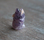 Mini Amethyst Howling Wolf