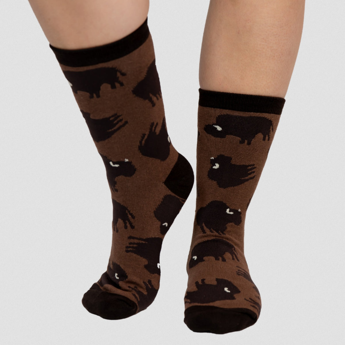Brown Bison Socks – Wolf Park