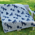 Midnight Wolf Sherpa Blanket