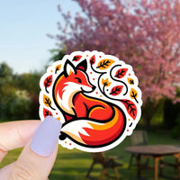 Autumn Foxes Vinyl Stickers
