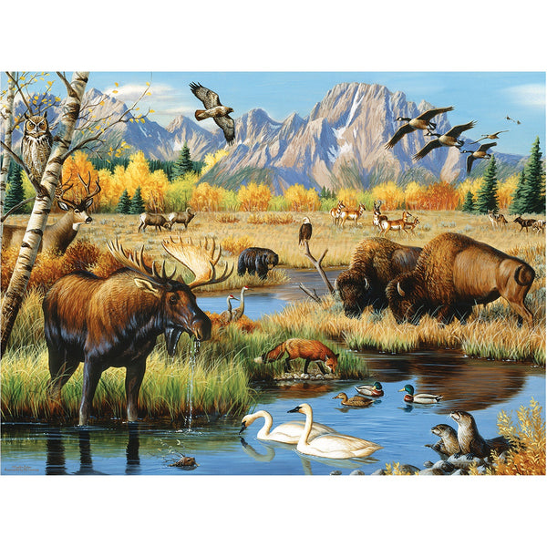 Wildlife Gathering 500 Piece Puzzle