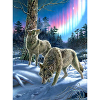 Wolves and Lights 1000 Piece Puzzle
