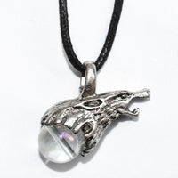 Marble Wolf Necklace
