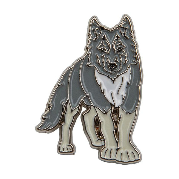 Striking Wolf Enamel Pin